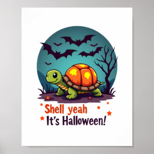 Skrämmande Skal Överraskning Sköldpadda Poster