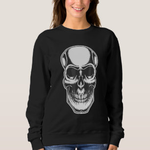 Skrämmande skalle ansikte t shirt