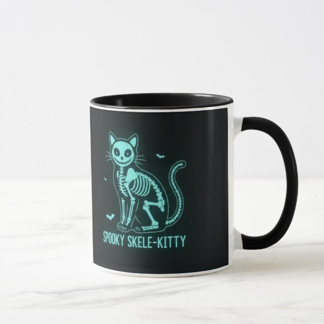Skrämmande Skele-Kitty-mugg Mugg (Höger)