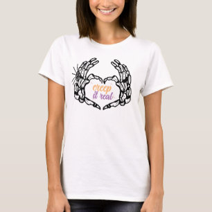 Skrämmande skelett-händer gör det läskigt verkligt t shirt