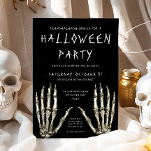 Skrämmande skelett-händer Halloween-fest