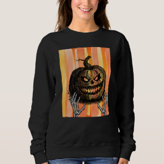 Skrämmande skelett-händer Kuslig Pumpa Konst T Shirt