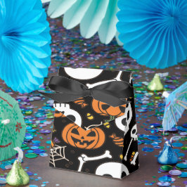 Skrämmande skelett och ben för Halloween Presentaskar