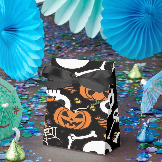 Skrämmande skelett och ben för Halloween Presentaskar (Part)