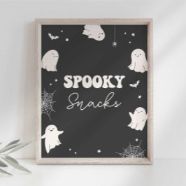 Skrämmande Snabbmat Halloween-festskylt Poster
