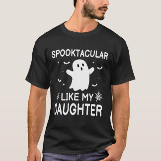 Skrämmande som min dotter Rolig Halloween Pappa T Shirt
