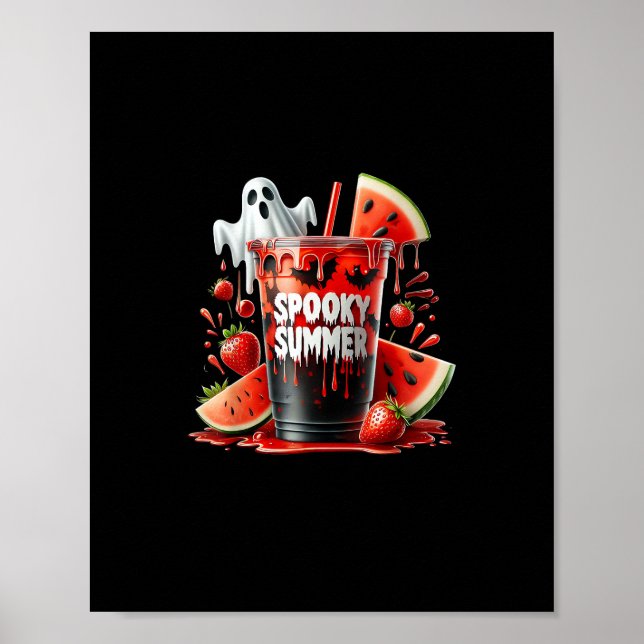 Skrämmande sommar drycker Summerween stämning Roli Poster (Framsidan)