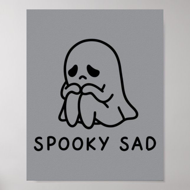 Skrämmande Sorglig Spöke Poster (Framsidan)
