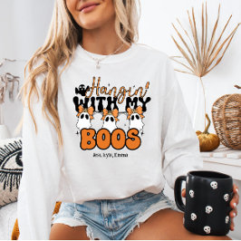 Skrämmande-söt anpassad Hänger Med Mina Vänner Hal T Shirt