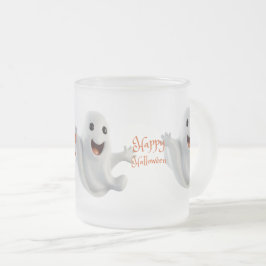 Skrämmande söt Halloween-ghost Frostad Glasmugg