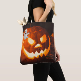 Skrämmande söt Halloween-ghost Tygkasse