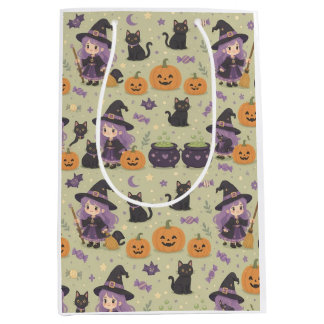Skrämmande söt Halloween-häxors presentbag