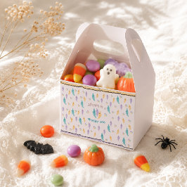 Skrämmande söt Halloween-spöke 1-års födelsedag Presentaskar
