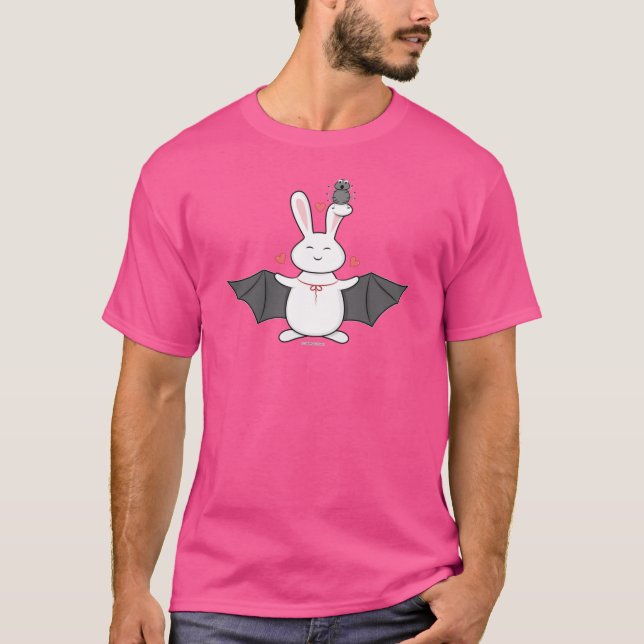 Skrämmande söt kanin t shirt (Framsida)