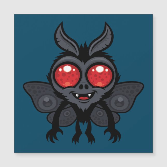 Skrämmande söt kryptid Mothman-monster (Framsida)