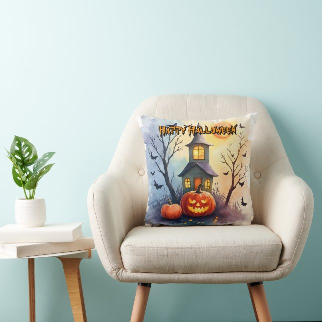 Skrämmande söt modern Halloween-samling Kudde (Stol)