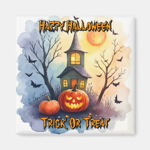 Skrämmande söt modern Halloween-samling Magnet