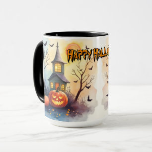 Skrämmande söt modern Halloween-samling Mugg