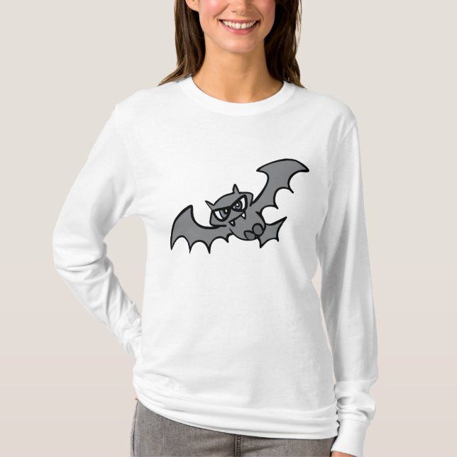 Skrämmande söt ond vampyrfladdermus t shirt (Framsida)