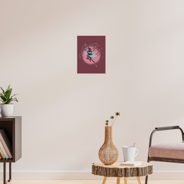 Skrämmande söt skelett-ballerina-affisch poster (Vardagsrum 3)