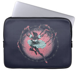 Skrämmande söt skelettballerina laptopsleeve laptop fodral