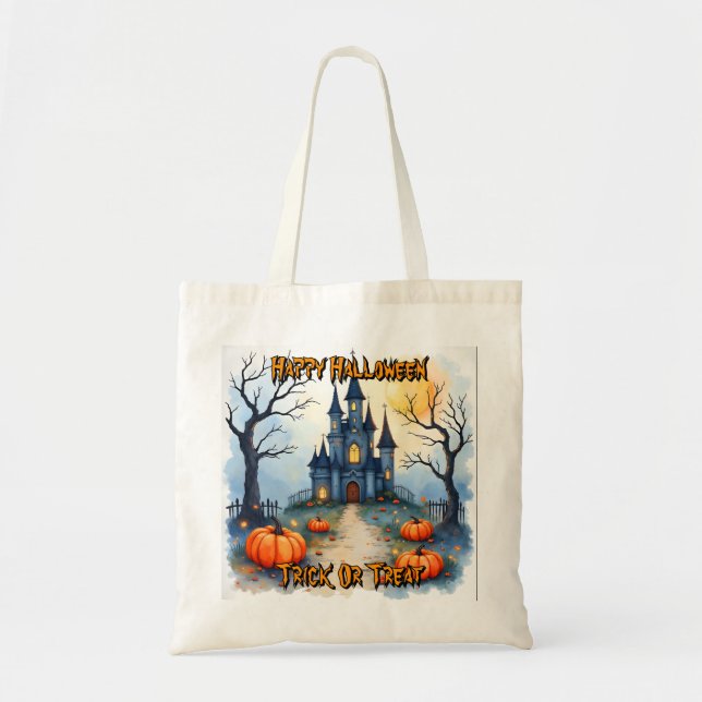 Skrämmande Söt Trendig Halloween-kollektion Tygkasse (Framsidan)