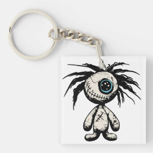 Skrämmande söt voodoo-docka illustration