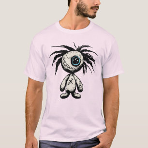 Skrämmande söt voodoo-docka illustration t shirt