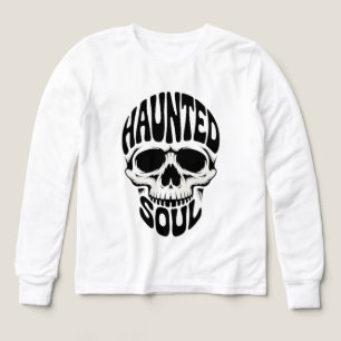 Skrämmande Soul Skull Typografi T Shirt