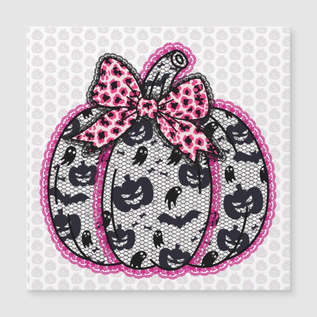 Skrämmande spetshalloweenpumpa Coquette (Framsida)