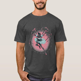 Skrämmande spindel ballerina grafisk t-shirt