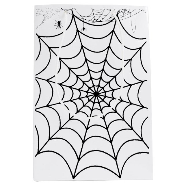Skrämmande spindelnät Halloween (Framsidan)