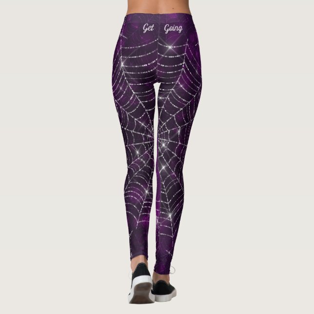 Skrämmande spindelnät leggings (Baksida)