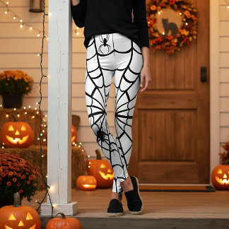 Skrämmande spindelnät leggings