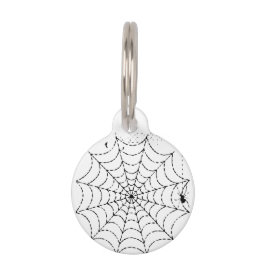 Skrämmande spindelnätshalloween djurbricka