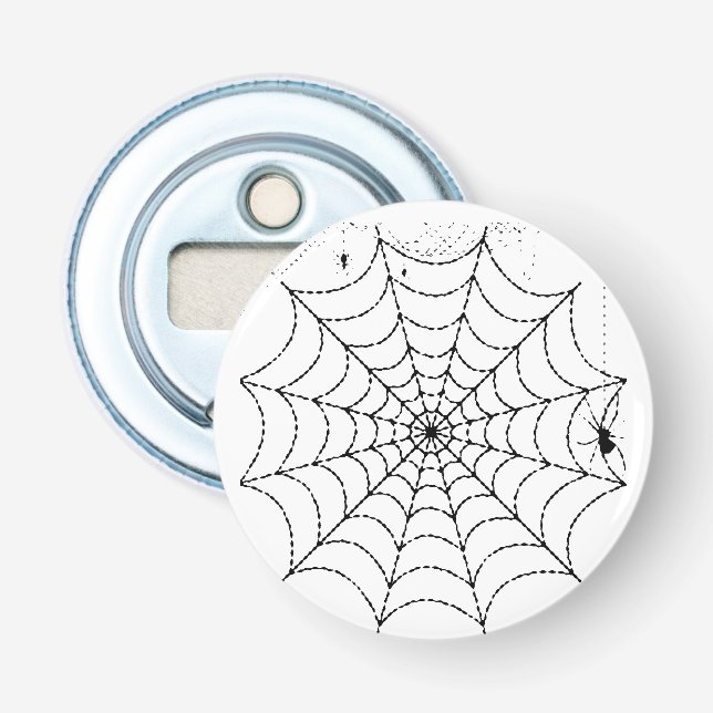 Skrämmande spindelnätshalloween flasköppnare (Framsidan)