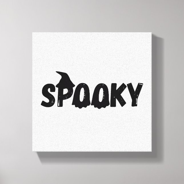 Skrämmande spök Halloween Canvastryck (Framsida)