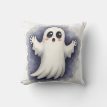 Skrämmande spök Halloween kastkudde