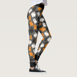 Skrämmande spök Halloween-läggings Leggings