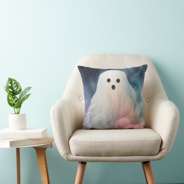 Skrämmande spöke Halloween Kudde (Stol)