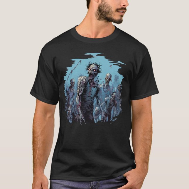 Skrämmande spöke Halloween T Shirt (Framsida)