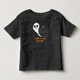 Skrämmande spöke med grav Halloween småbarns t-shi T Shirt