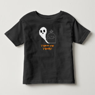 Skrämmande spöke med grav Halloween småbarns t-shi T Shirt