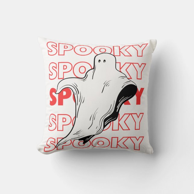 Skrämmande spökhalloween kudde (Framsida)