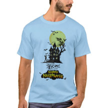 Skrämmande spökhus Boo Glad Halloween-design