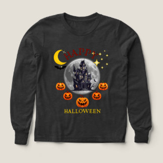 Skrämmande spökhus fullmåne Halloween anpassad T- T Shirt