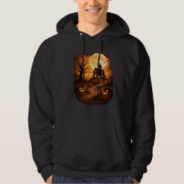 Skrämmande spökhus Halloween Hoodie