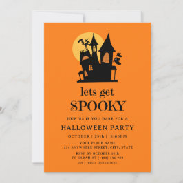 Skrämmande spökhus Halloween-kostymfest för vuxna Inbjudningar