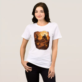 Skrämmande spökhus Halloween T Shirt