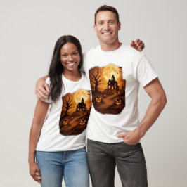 Skrämmande spökhus Halloween T Shirt